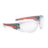 Safety glasses Clear PSSSILP0402 SMALL ,clear,anti-scratch,anti-fog,Platinum Grey / Pink Rimless
